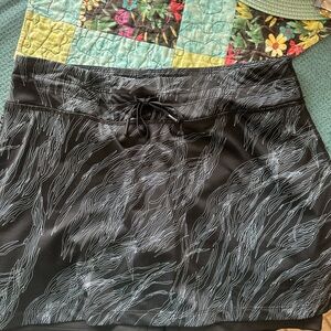 SkirtSports Black Skirt with White Patterns